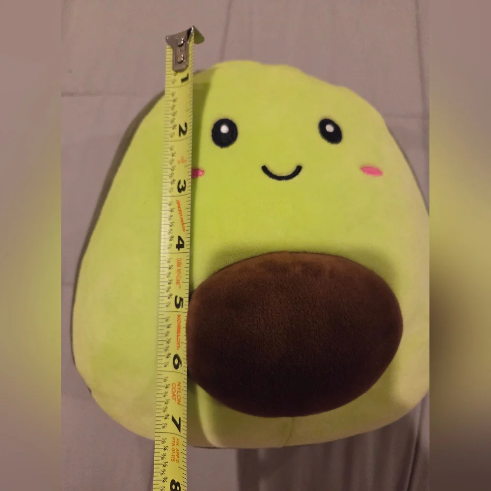 SET OF TWO - PLUSH ADORABLE AVOCADO HALVES (BOTH WITH THE SEED IN THEIR TUMMY) - Picture 9 of 11